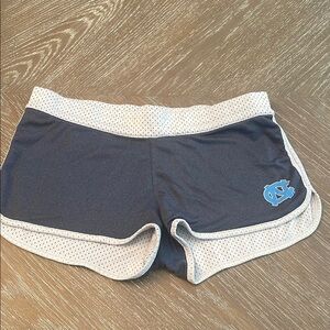 UNC Reversable Gray and White Athletic Shorts with Stretchy Fabric